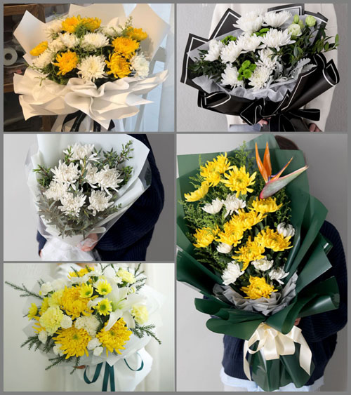 山西晋中介休市连福镇连福村白事花束代送